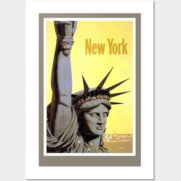 New York Travel Poster Wall Art by TooplesArt